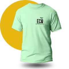 camiseta ecológica bordada con logo